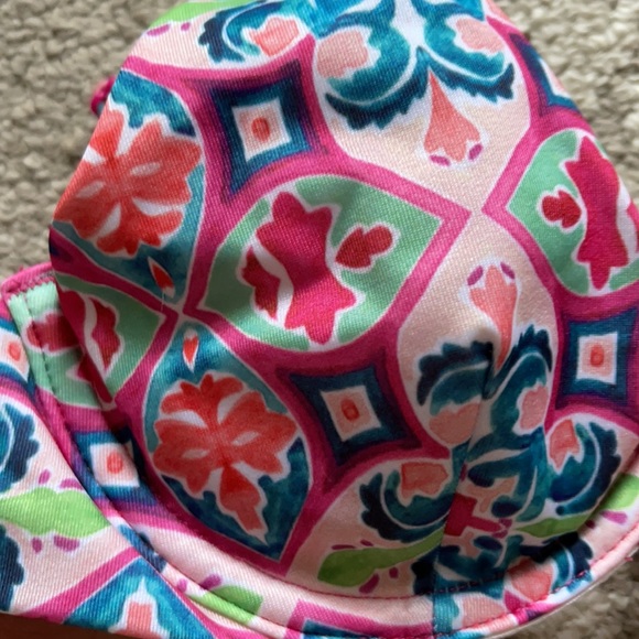 ASOS Pink Mosaic Underwire Bikini Top - Picture 2 of 3